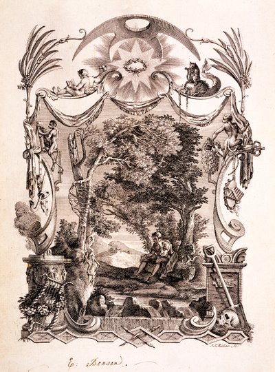 El poeta contemplando la muerte, ilustración de 